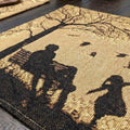 DaDalogy Bedding Set of 4 Pieces Autumn Birds Blessing Tapestry Dining Placemats 13” x 19” (Thanksgiving) by DaDalogy Bedding Collection
