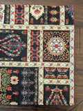 DaDalogy Bedding Set of 4-Pieces Dark Noir Mughal Floral Botanical Vintage Fleur Tapestry Placemats 13” x 19” (18197) by DaDalogy Bedding Collection