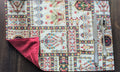 DaDalogy Bedding Set of 4-Pieces Light White Mughal Floral Botanical Cottage Fleur Tapestry Placemats 13” x 19” (18196) by DaDalogy Bedding Collection