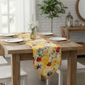 DaDalogy Bedding Sunshine Yellow Floral Vintage Hummingbirds Garden Table Runner (925) by DaDalogy Bedding Collection