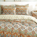 DaDalogy Coral Teal Floral Paisley Duvet Cover Set by DaDalogy Bedding Collection