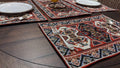 DaDalogy Set of 4-Pieces Majestic Kilim Red Persian Rug Woven Tapestry Placemats 13” x 19” (18195) by DaDalogy Bedding Collection