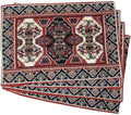 DaDalogy Set of 4-Pieces Majestic Kilim Red Persian Rug Woven Tapestry Placemats 13” x 19” (18195) by DaDalogy Bedding Collection