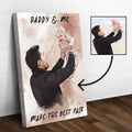 Daddy & Me Make the Best Pair Sign by Tailored Canvases