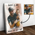 Daddy & Me Make the Best Pair Sign - Canvas
