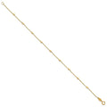 Dainty 10K Gold Bracelet for Girlfriend by Fine Color Jewels