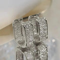 Dainty Paved CZ Hoop Earrings 18k Gold Plated Ear Jewelry by DailySale
