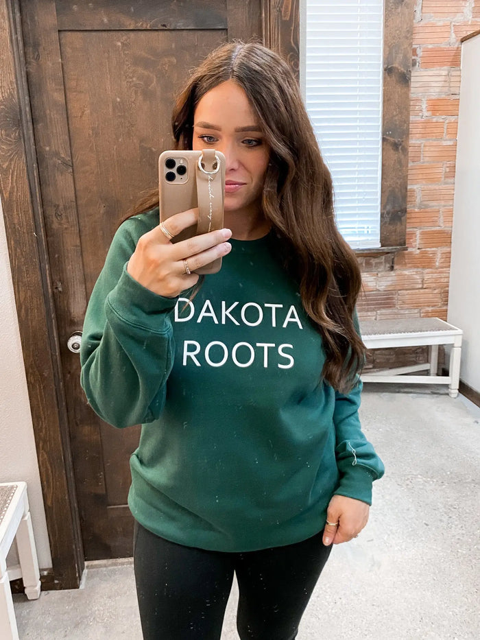Dakota Roots Crew - Forest Green by Boutique 23