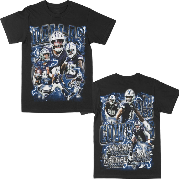 Dallas Cowboys "Big 3 F/B" Graphic Tee by Obsessed with graphic tees