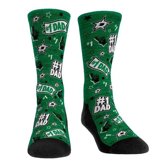 Dallas Stars - #1 Dad by Rock 'Em Socks