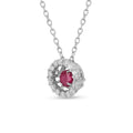Dancing Stone Natural Ruby Necklace by Fine Color Jewels
