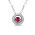 Dancing Stone Natural Ruby Necklace by Fine Color Jewels