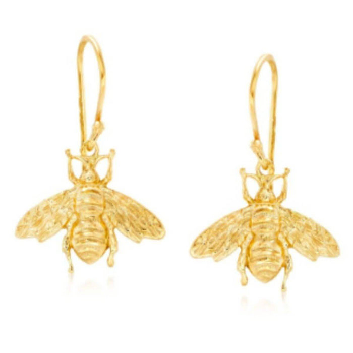 Dangling Bumble Bee Earrings in 14K Gold by DailySale