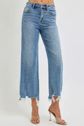 Daphne High Rise Crop Wide Jeans by Boutique 23