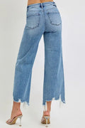 Daphne High Rise Crop Wide Jeans by Boutique 23