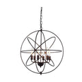 Elegant Lighting Vienna 6-Light Dark Bronze Pendant Lamp by Vanessa Jane