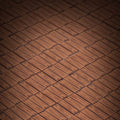 Hardwood Minifig Flooring (Rough, Dark) 2x2 Tile made using LEGO part by B3 Customs