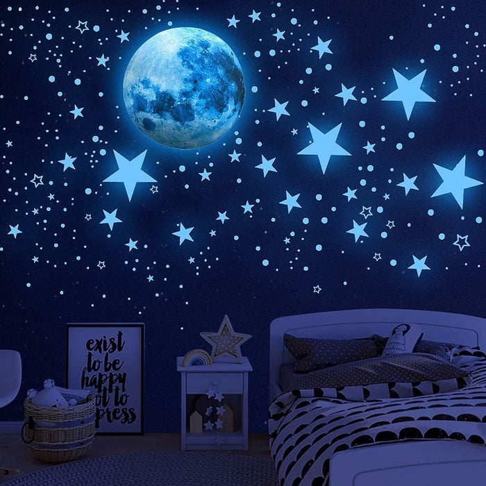 Dark Star Glow and Moon Wall Sticker by DailySale