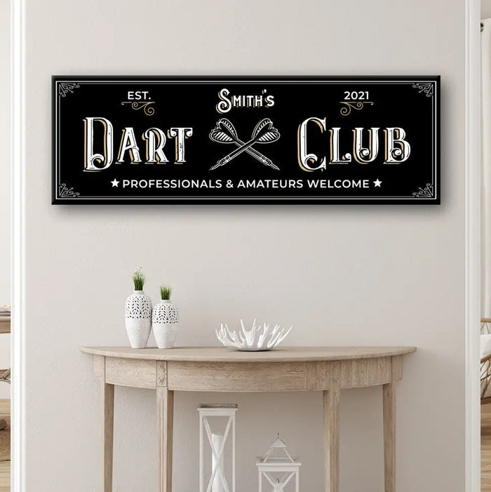 Dart Club Sign II by Tailored Canvases