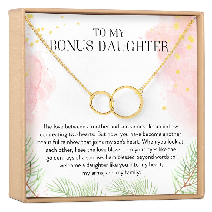 Daughter-In-Law Double Circles Necklace by Dear Ava