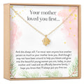 Daughter of the Bride Lotus Necklace by Dear Ava