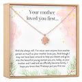 Daughter of the Bride Lotus Necklace by Dear Ava