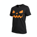 Pumpkin Face Womens Halloween T-shirt, Size Large by Vanessa Jane