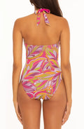 Becca Psychedelica Nina Plunge One-Piece Swimsuit by Vanessa Jane