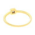 14K Yellow Gold Plated .925 Sterling Silver 1/20 cttw Miracle Set Diamond Promise Ring (J-K Color, I1-I2 Clarity) - Size 6 by Bids.com