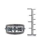 0.62 Carat Genuine Blue Diamond .925 Sterling Silver Ring by Bids.com