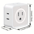 Multi-Function Socket Adapter – Five-Way Wall Extension by DailySale