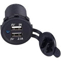 DC 5V 3.1A Dual USB Charger Socket Waterproof Power Outlet with Blue LED by DailySale