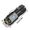 2-Pack: USB Rechargeable Mini LED Tactical Flashlight by DailySale