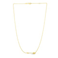 14k Yellow Gold Chain Necklace with Horizontal Arrow Pendant by Bids.com