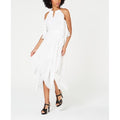Thalia Sodi Womens Chain-Neck Maxi Dress, White, Size Medium by Vanessa Jane