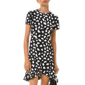 Michael Kors Petal Crepe Ruffle Dress, Size Small by Vanessa Jane
