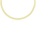 14k Yellow Gold Men's Necklace with Track Design Links by Bids.com