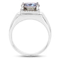 4.75 Carat Genuine Mystic Topaz .925 Sterling Silver Ring by Bids.com