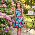 Rare Editions Girls Belted Floral Dress, Size 6X by Vanessa Jane