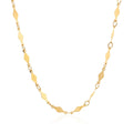 14K Yellow Gold Polished Diamond Motif Chain (3.0mm) by Bids.com
