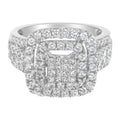 14KT White Gold Diamond Cocktail Ring (1 1/2 cttw, H-I Color, SI2-I1 Clarity) by Bids.com