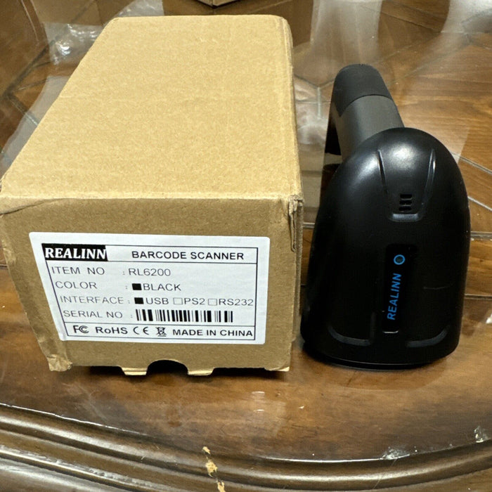Realinn RL6200 Wireless Barcode Scanner 2D QR Code Scanner USB Rechargeable by Price Is Right Miami