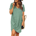 Dearlovers Womens Short Sleeve Tshirt Side Knot Mini Dress by DailySale