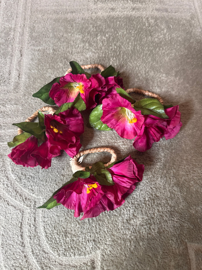 Deborah Rhodes Flower Napkin Holders, Set of 4 by Price Is Right Miami