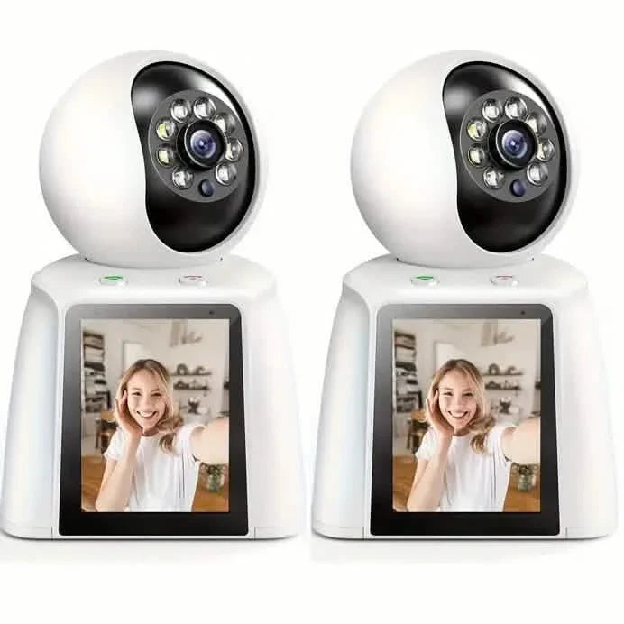 2-Pack: 2K Indoor Security Camera | 2-Way Audio & Video Call + Night Vision by DailySale