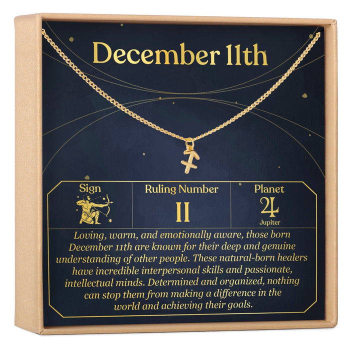 December 11th Sagittarius Necklace by Dear Ava