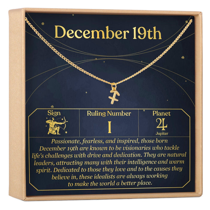December 19th Sagittarius Necklace by Dear Ava