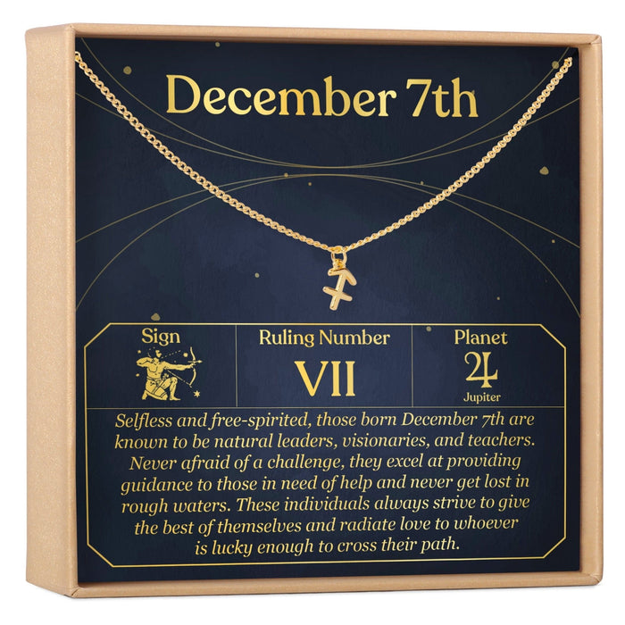 December 7th Sagittarius Necklace by Dear Ava