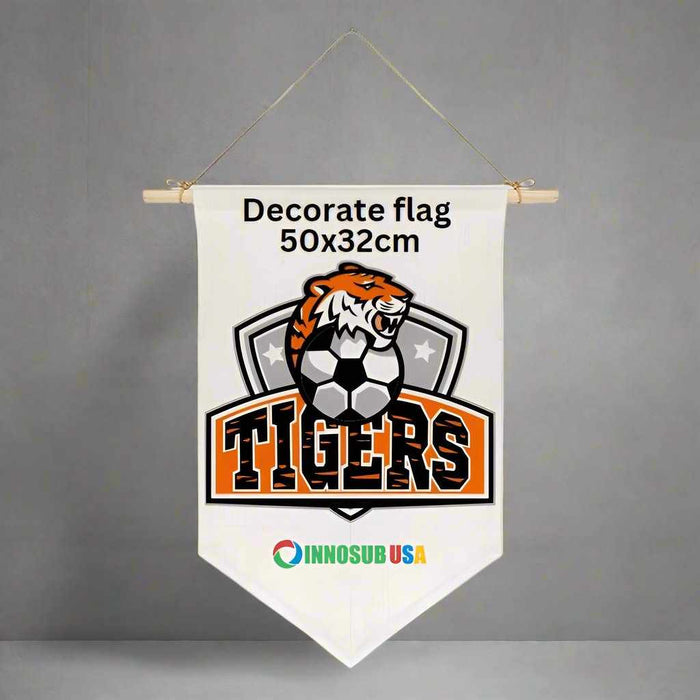 Sublimation Blanks Linen Decorate Flag - 50x32cm | Printing 1 Side - By INNOSUB USA by INNOSUB USA