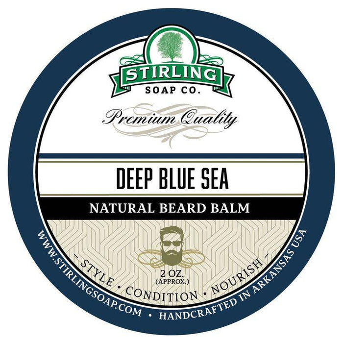 Stirling Soap Co. Deep Blue Sea Natural Beard Balm 2 Oz by Pasteur Pharmacy